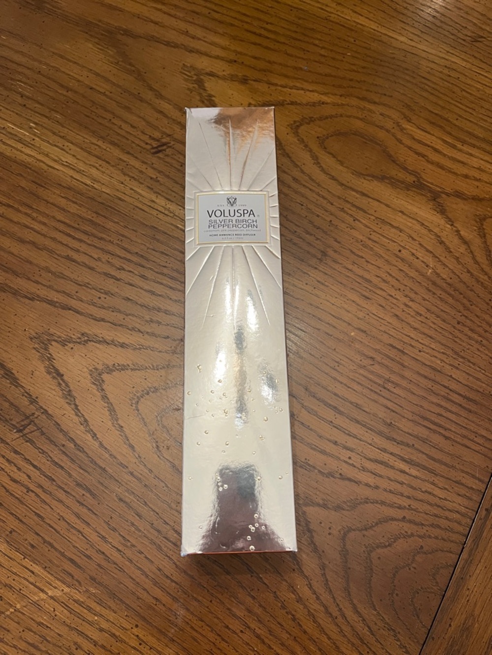 Voluspa Silver Birch‎ & Peppercorn Reed Diffuser, new